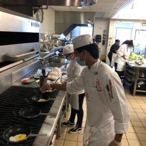 Students in Kitchen