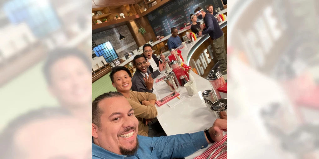 Amar Santana, left, has been selected as a member of a rotating judging and dining panel, made up of winners and finalists, who will appear on Season 18 of Bravo’s “Top Chef.” (Courtesy of Amar Santana) 